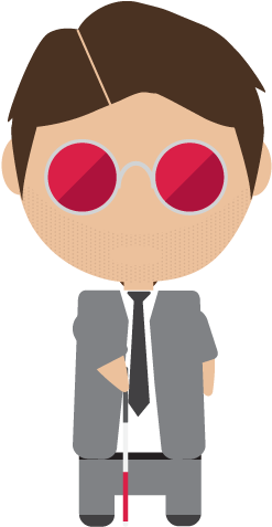 Matt Murdock By D G A - Cartoon (600x600)