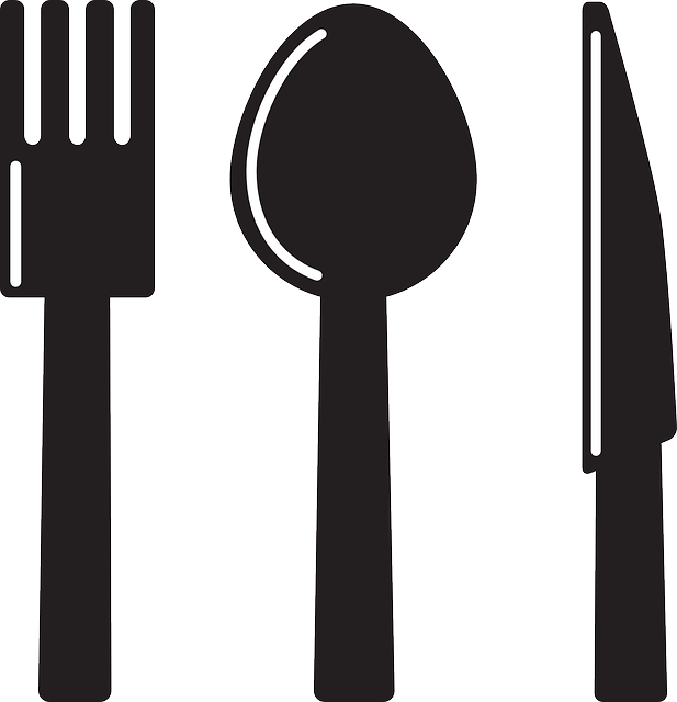Spoon Cutlery, Fork, Knife, Silhouette, Spoon - Spoon & Fork Clip Art (694x720)