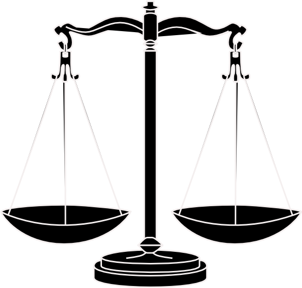 Scales Of Justice Clipart (600x585)
