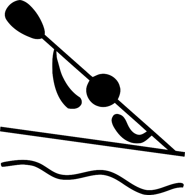 Pictogram Water, Symbol, Sport, Cartoon, Sports, Boat, - Olympic Canoeing (607x640)