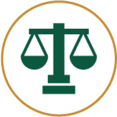 Icon Of The Scale Of Justice - Sign (570x470)