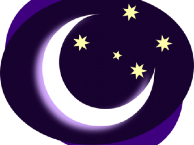 Nighttime Cliparts - Moon Free Clip Art (640x480)