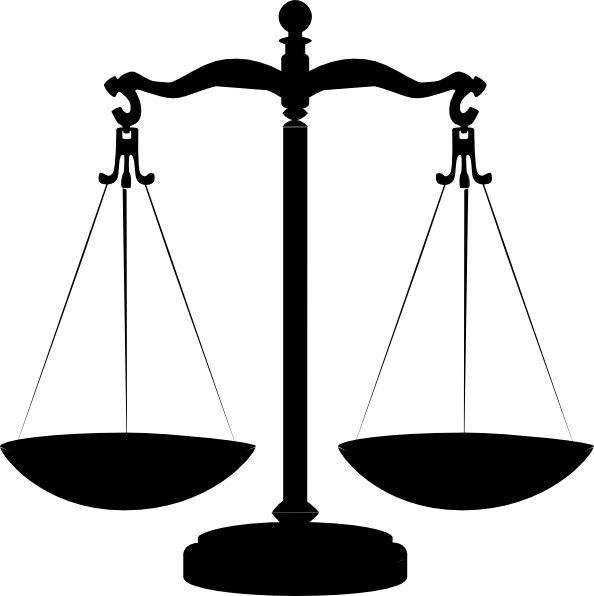 Balanza De La Justicia Vector Png (594x596)