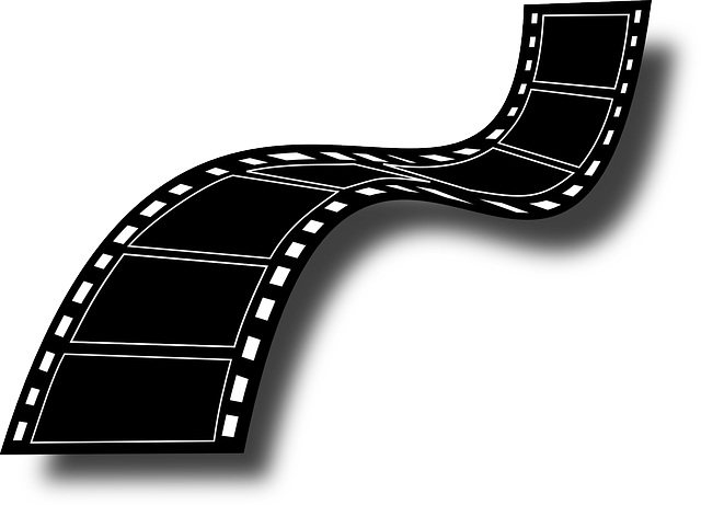 Black, Video, Icon, Silhouette, White, Cartoon - Strip Clipart (640x461)