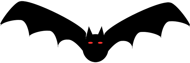 Dracula, Animal, Black, Spread, Flying, Wings - Halloween Animated Gif Bats (640x320)