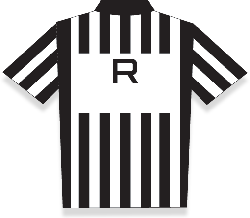 Shirt Clipart Ref - Nfl Referee Jersey (510x444)