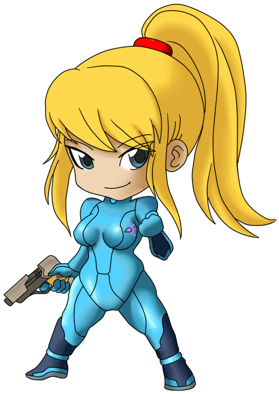 Chibi Zero Suit Samus By Vejit - Zero Suit Samus Chibi (584x850)