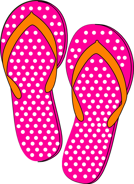 Beach Clipart Sandal - Flip Flops Transparent Background (432x595)