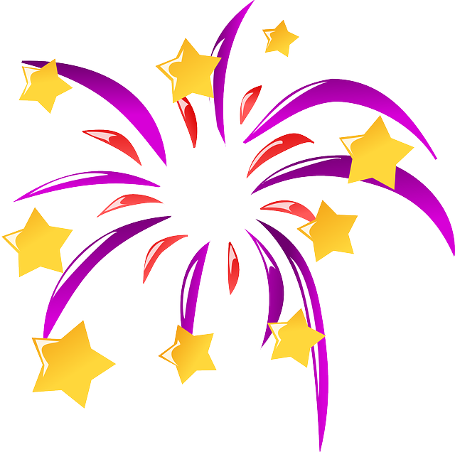 Explosion Fireworks, Rockets, Sylvester, Fire, Ignite, - Happy New Year Icon Png (640x636)
