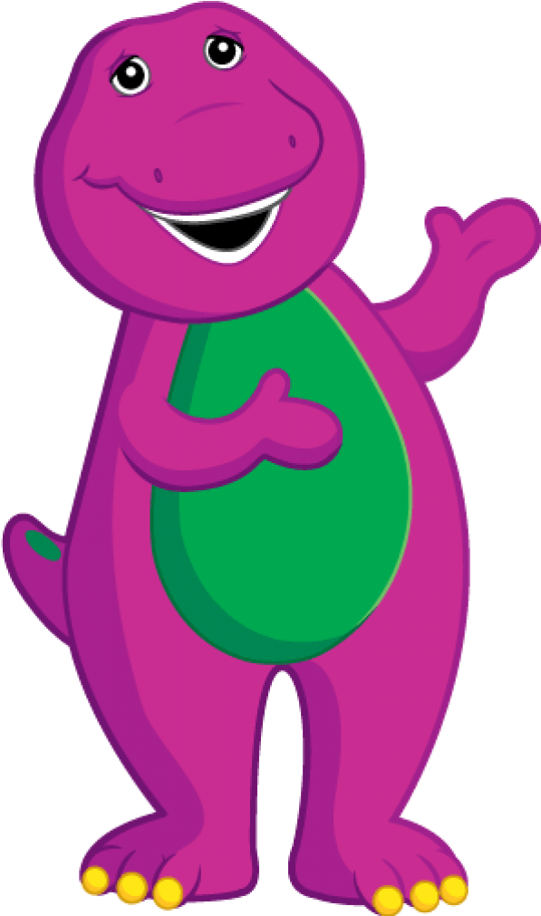 Time To Clean Up - Barney Transparent (612x1024)