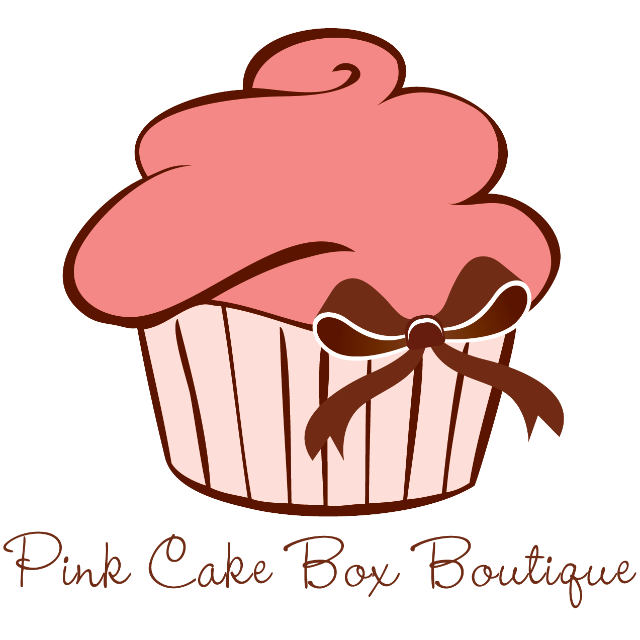 Pink Cake Box Boutique - Logo Cake & Cookies (1273x1273)