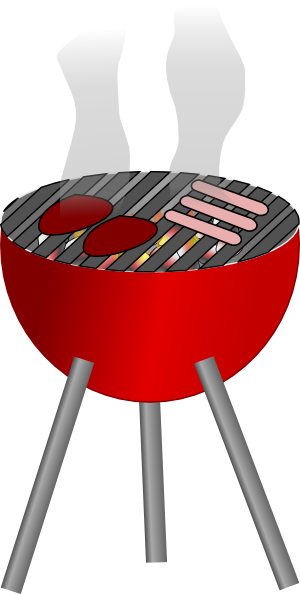 Barbecue Clip Art Free - Grill Clipart (300x594)