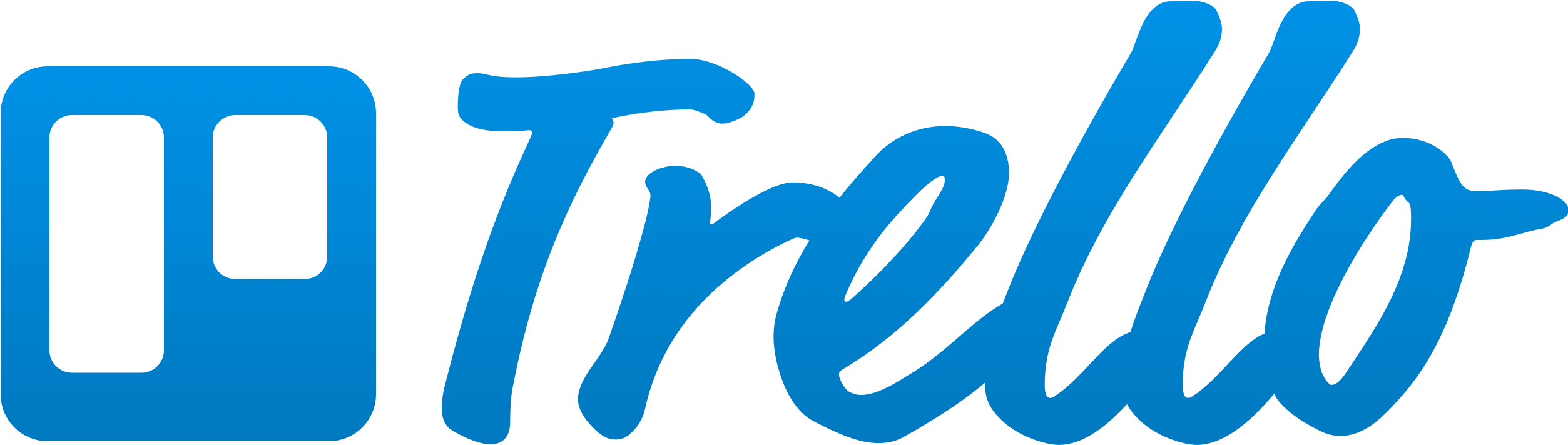 Free Trello Gold - Trello Logo Png (2655x816)
