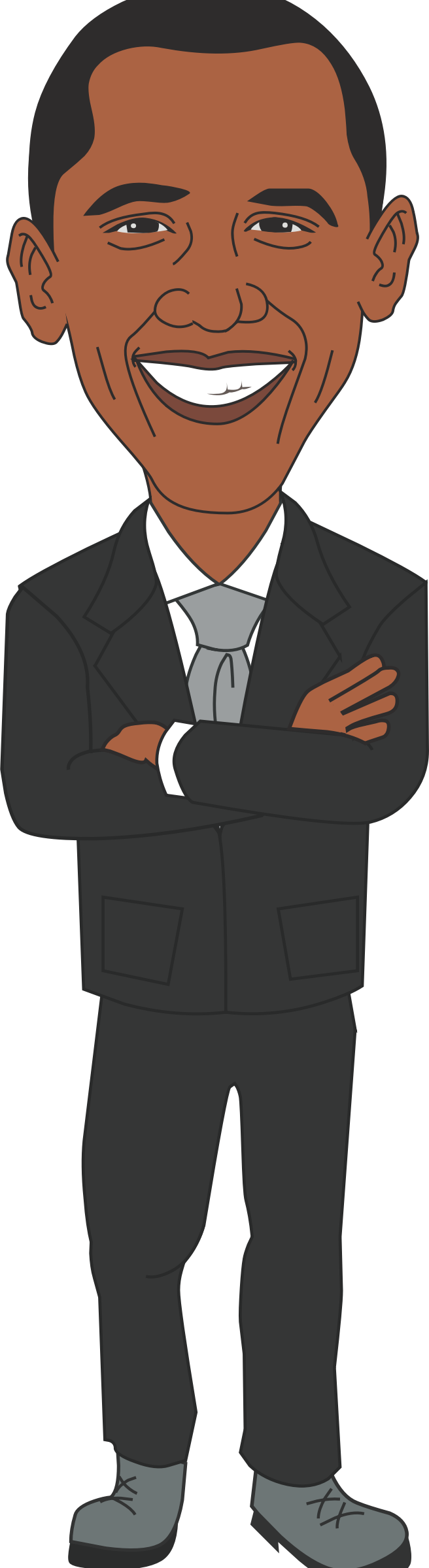 Obama Cliparts - Obama Clipart (656x2400)