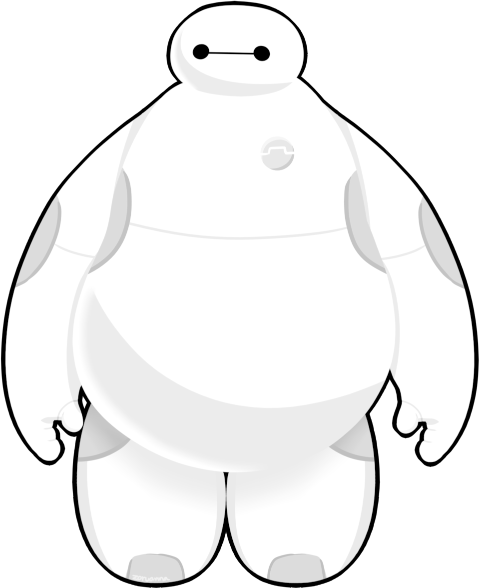 Baymax Clipart Group Bay Max - Drawing (1024x1365)