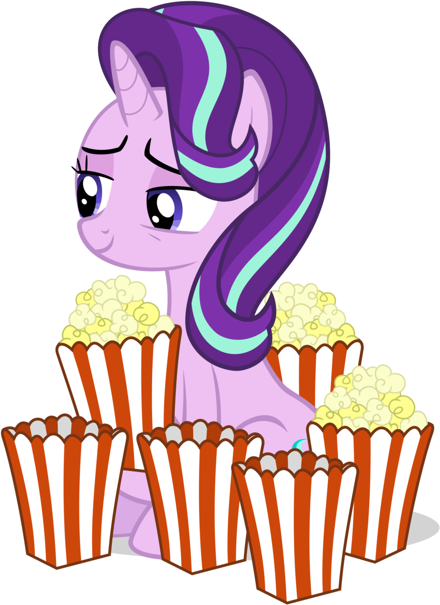 Kittyprints91 135 7 I Friggin' Love Popcorn By Comeha - Starlight Glimmer Popcorn (1024x1360)