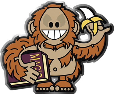 Librarian - Discworld Dweenie Stickers (373x350)