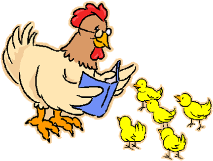 Storyvine Introduces Preschoolers To Books And Reading - Chickens Teaching (434x333)