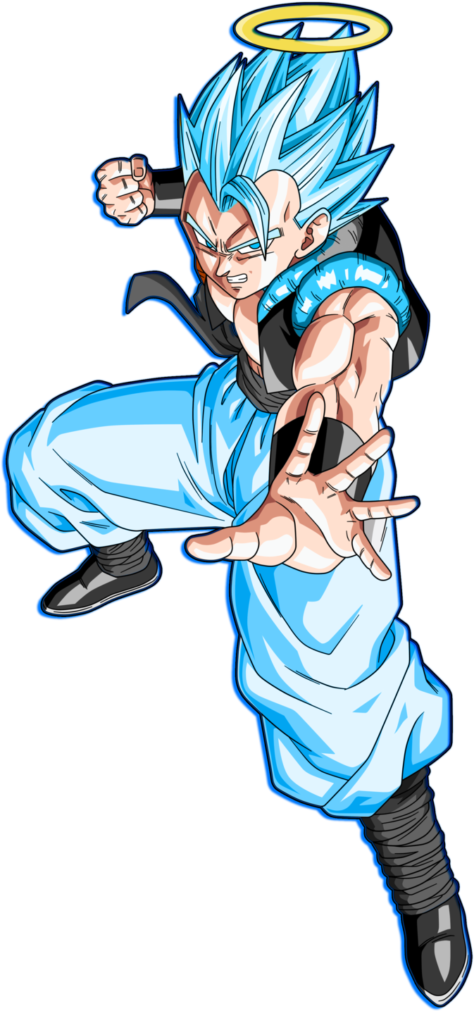 Ssgss Gogeta Blue Glow Blue Black Alternate By Squad8star-d93xdx9 - Gogeta Ssj5 (1024x1475)
