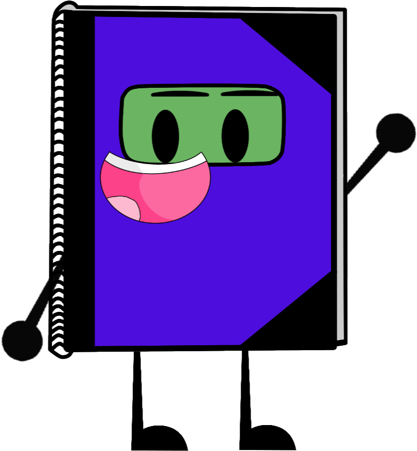 Spiral Notebook Clip Art At Clker Vector - Bfdi Notebook (848x927)