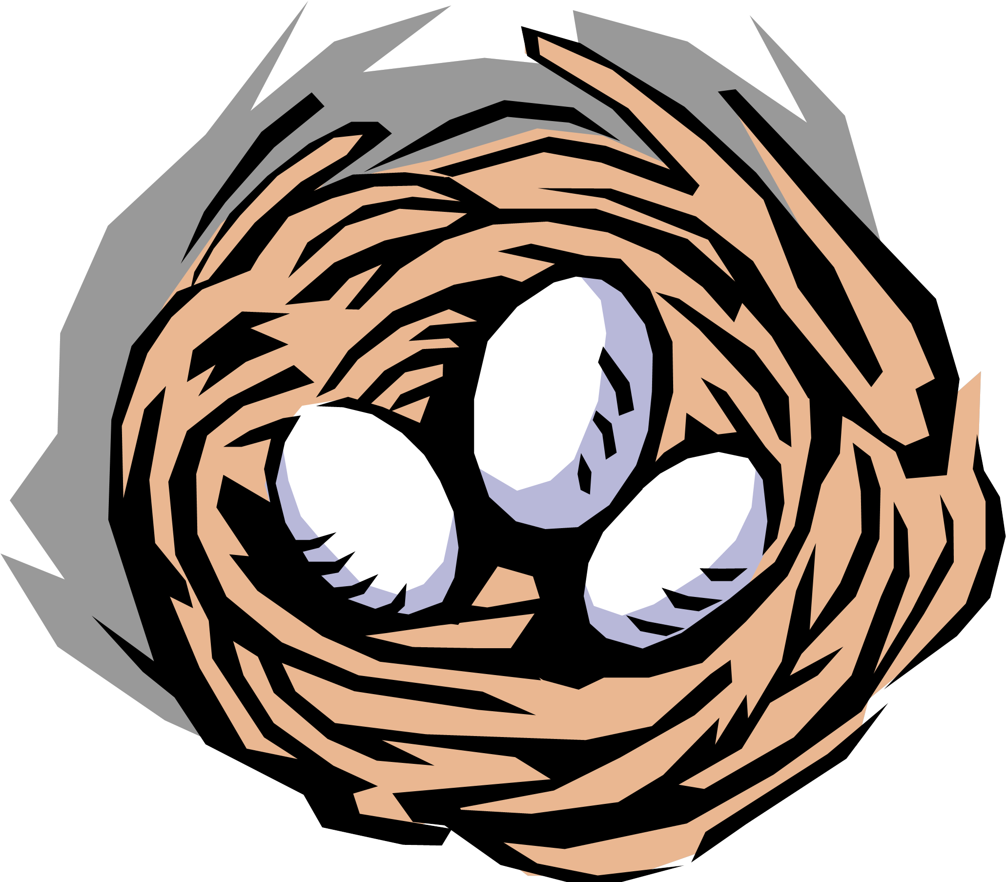 Seasons - Bird Nest Clip Art (2071x1822)