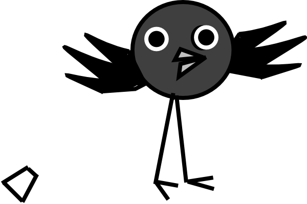 Crow Clip Art At Clker - Crow Clipart Cute (600x400)