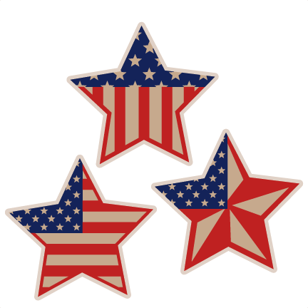 Star Svg File Silhouette Clipart - 4th Of July Stars Clipart (432x432)