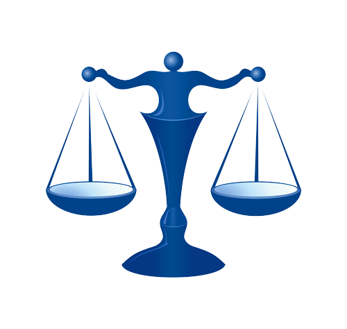 Blue Of Justice - Blue Scales Of Justice (500x474)