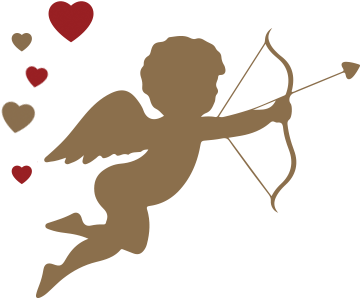 Gold Cupid - Free Cupid Png (392x329)