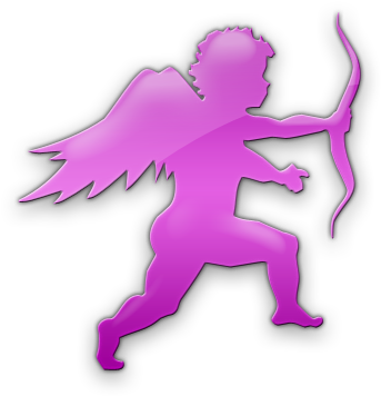 Pink Clipart Cupid - Illustration (420x420)