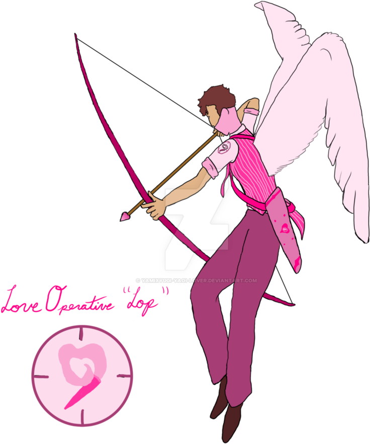 Cupid Sniper And Spy Fusion - Illustration (827x965)