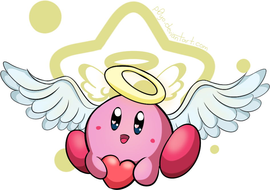 Cupid Kirby By P0yo - Cupid Kirby By P0yo (1000x800)