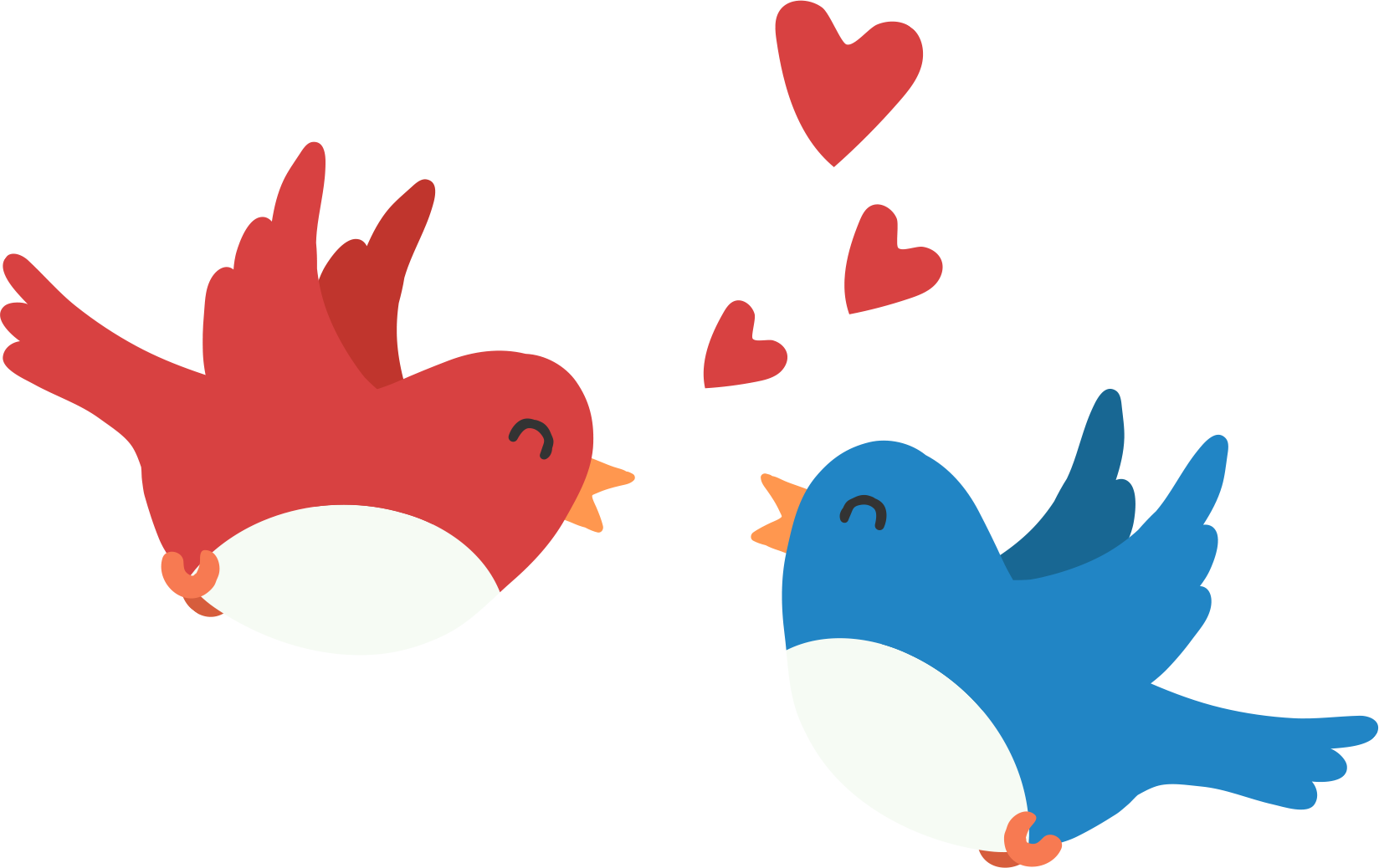 Sign In With Twitter Birds - Bird (1648x1038)