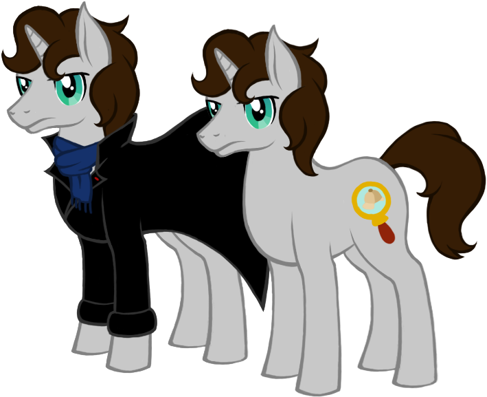Sherlock Holmes Pony By The Stalkeh Kitteh - Cartoon (720x594)