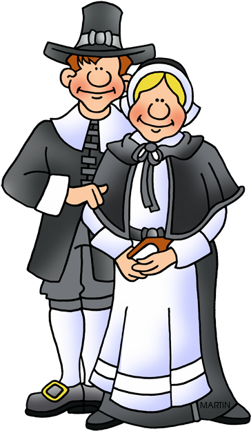 Free Colonial America Clip Art By Phillip Martin, Pilgrims - Colonial America Clip Art (379x648)