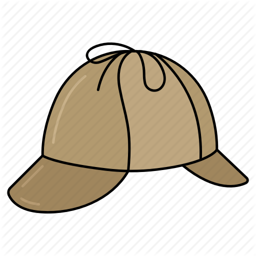 Detective, Investigation, Magnifier, Police Agent, - Detective Hat Png (512x512)