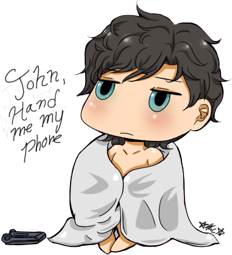 Sherlock Doodle By Blankinspace - Sherlock (474x521)