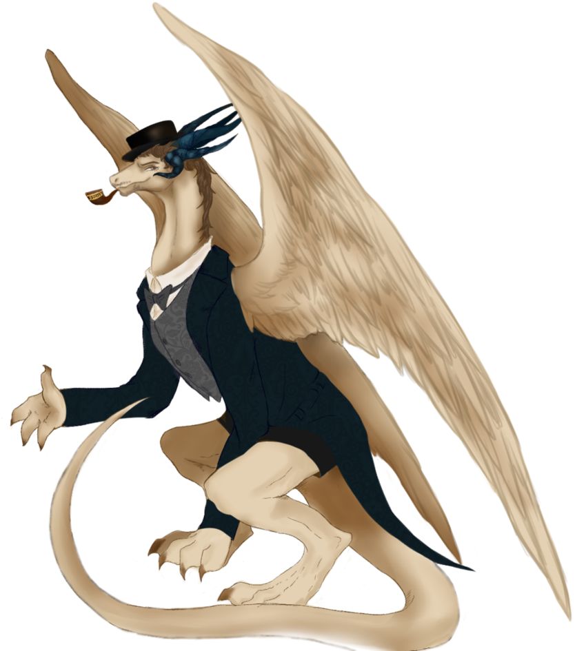 Sherlock Holmes Dragon By Redcrocs - Figurine (836x955)