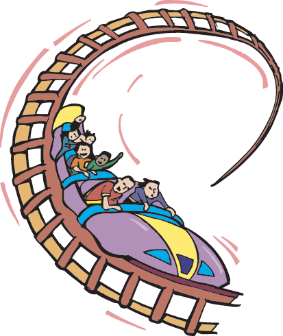 Roller Coaster - Force And Motion Roller Coaster (413x490)