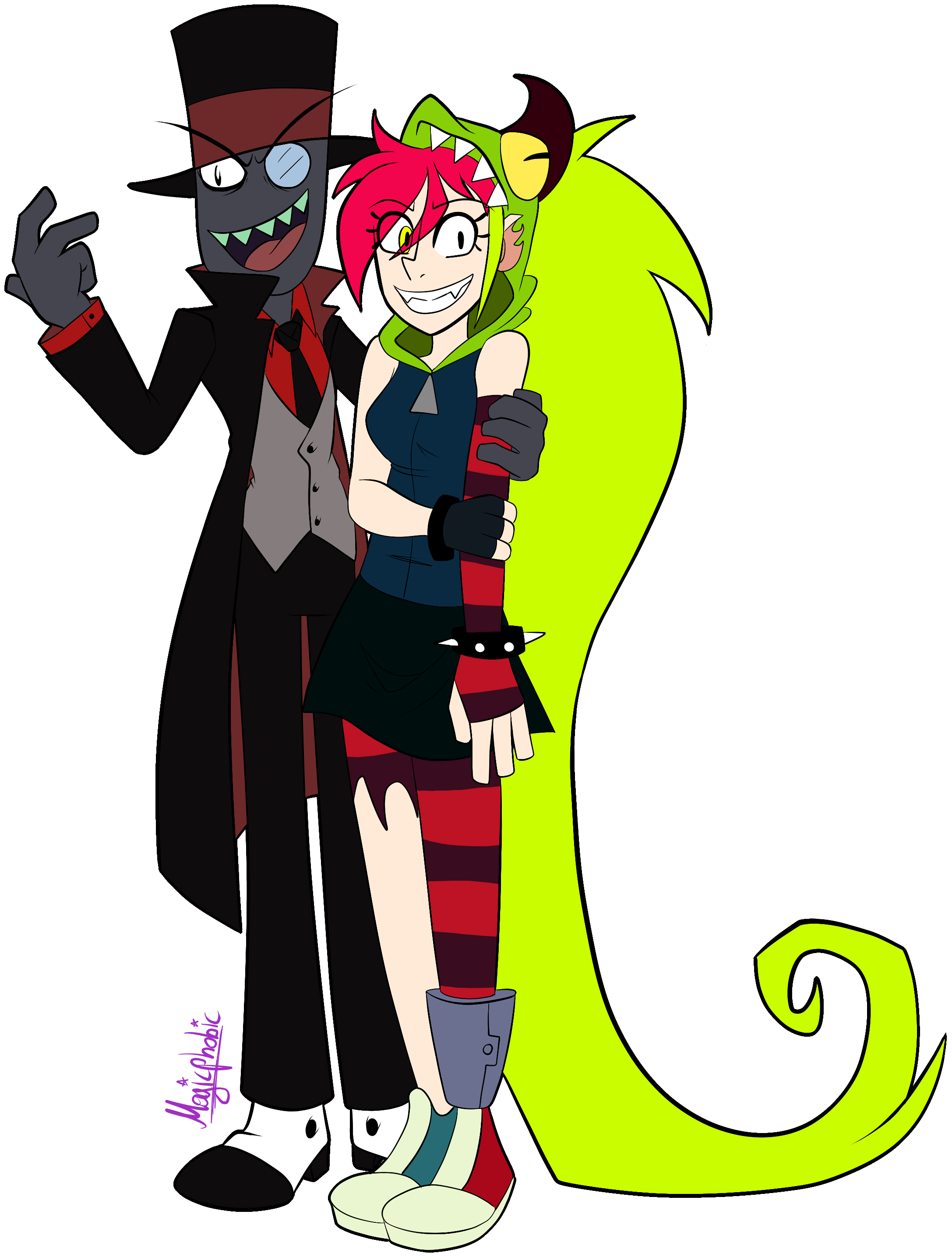 Black Hat Demencia [transparent] By Magicphoblc - Vilanesco Black Hat E Demencia (2174x2870)