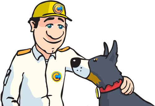 Colin The Coastguard With His Search And Rescue Dog - Search And Rescue Dog (500x342)