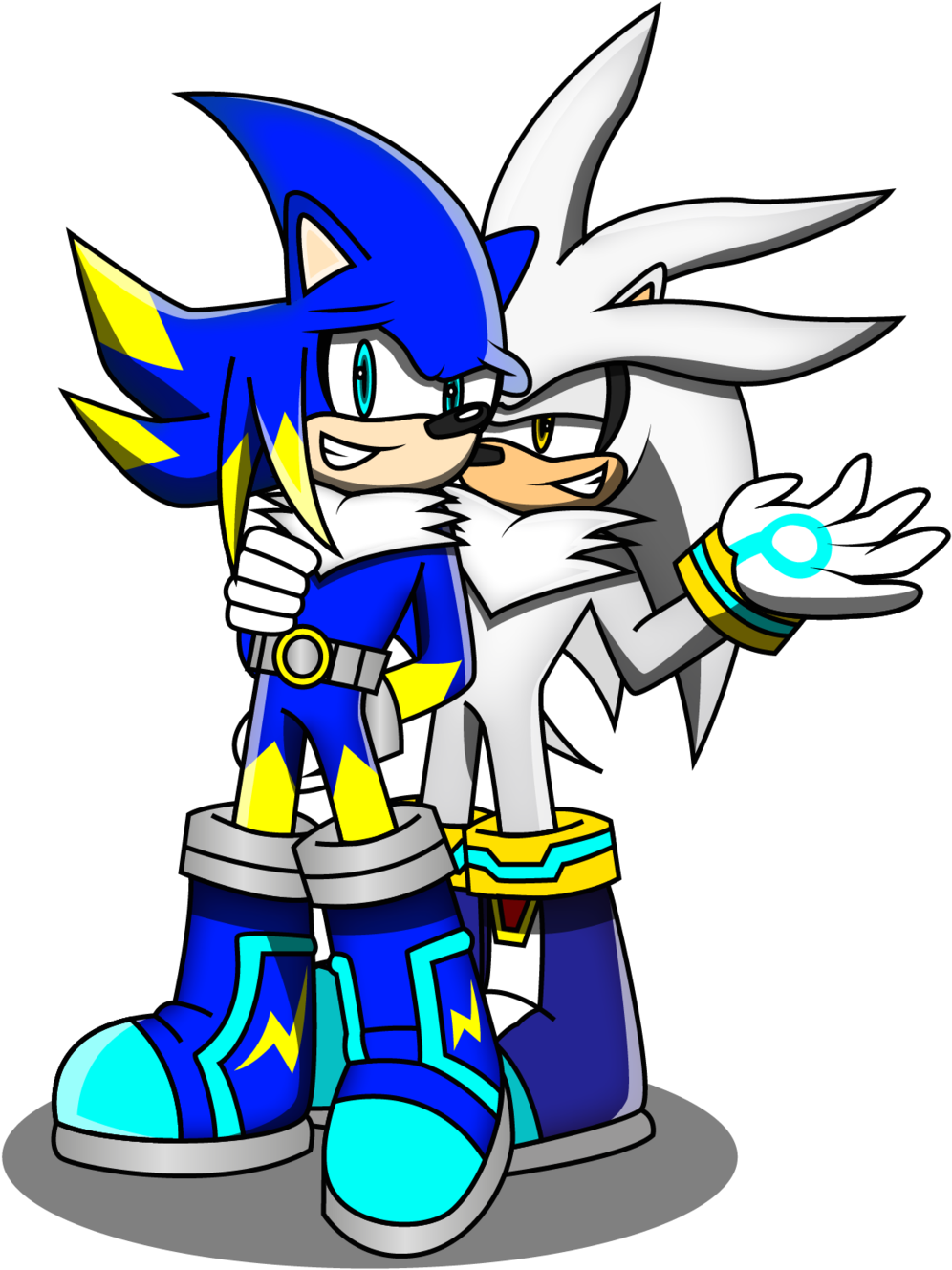 Or Jolt And Silver The Hedgehog By Arung98 - Silver The Hedgehog (1024x1449)