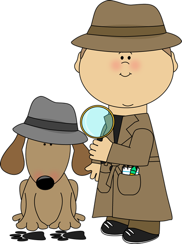 Kid Detectives Clipart - Detective Pictures To Solve (373x500)