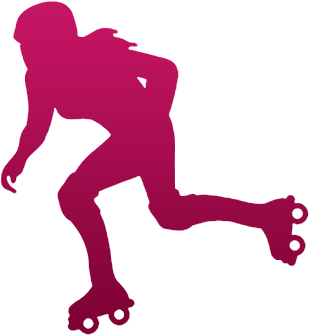 Speed And Roller Derby - Roller Derby Clip Art (351x354)