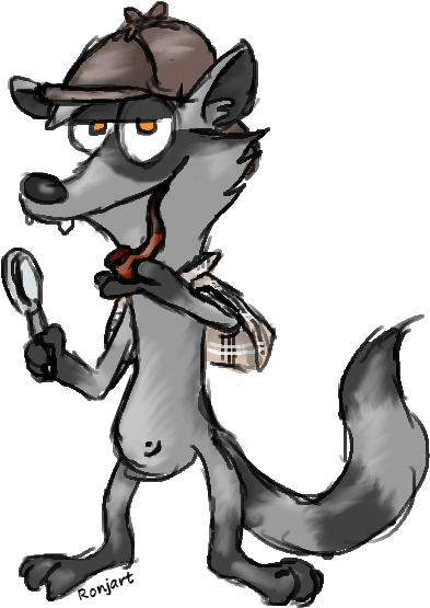 Sherlock Holmes - Cartoon (600x600)