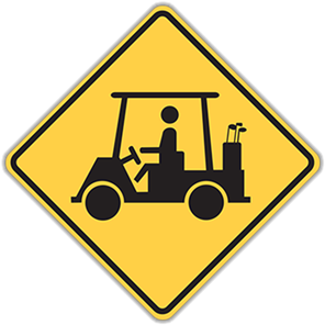 Golf Cart Sign (400x400)