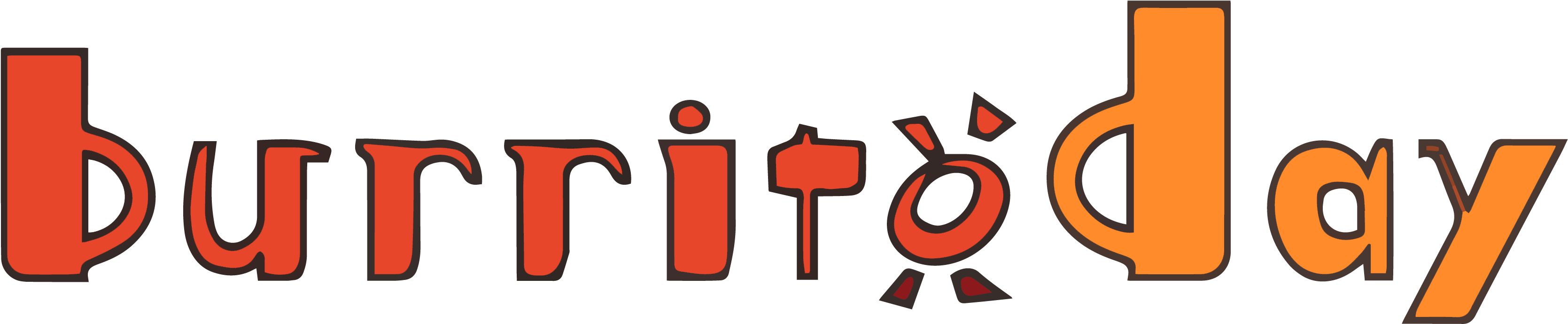 Logo Logo Logo Logo Logo - National Burrito Day 2018 (3438x832)