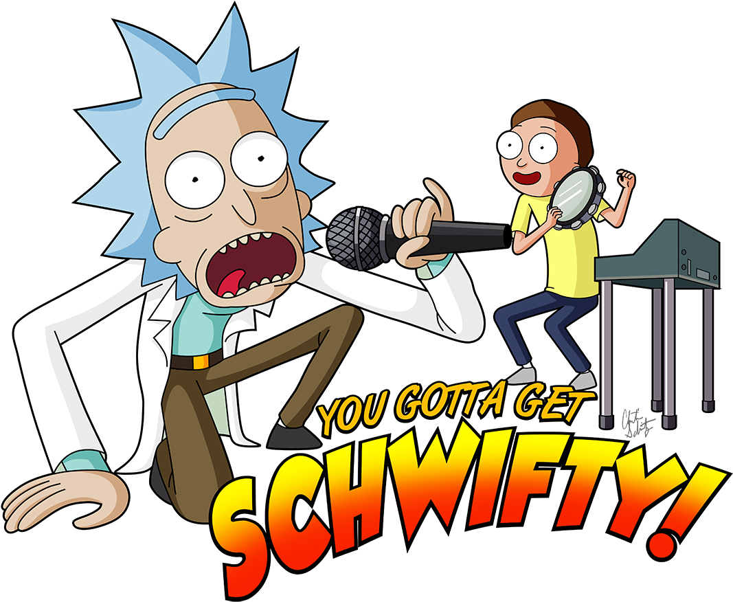 Get Schwifty With Rick And Morty - Rick And Morty Get Schwifty (1080x884)