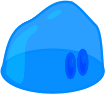 Free Blue Slime - Clip Art (566x800)
