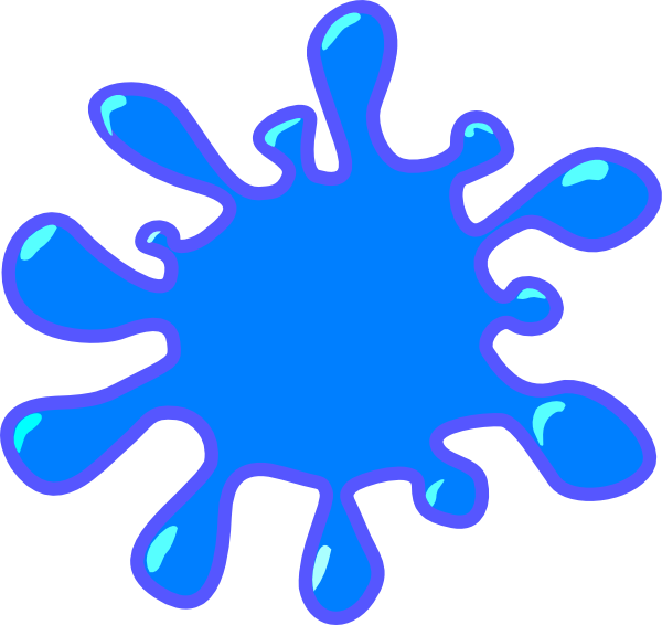 Blur Clipart Splat - Splash Clip Art (600x566)